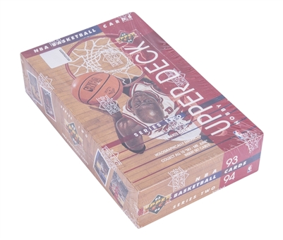 1993-94 Upper Deck Basketball Series 2 Sealed Hobby Box